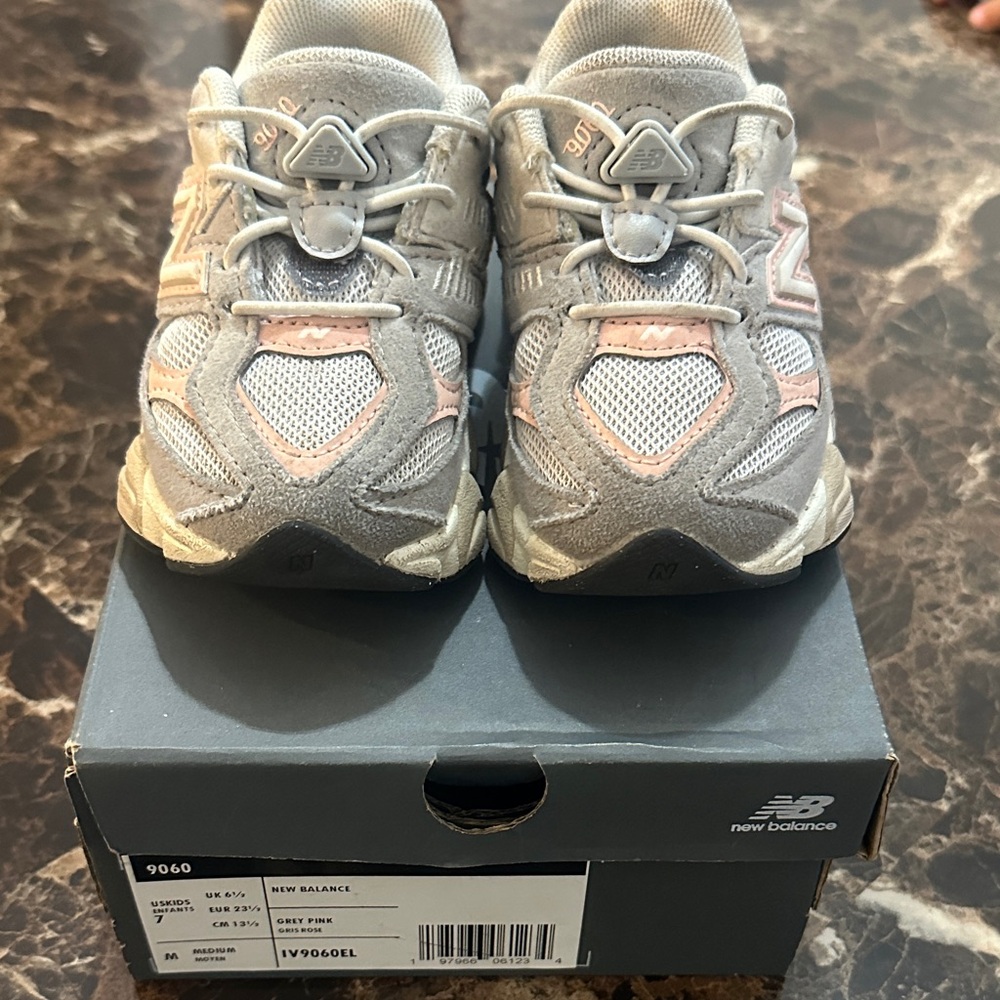 New Balance Kids Sneakers - Gray and Pink